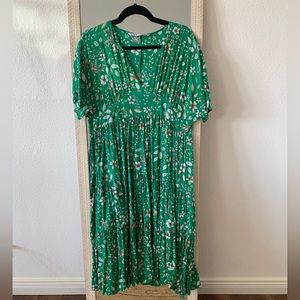 Green Zara dress